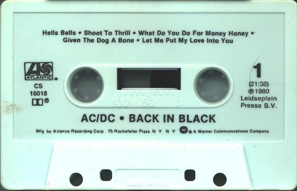 AC/DC : Back In Black (Cass, Album)