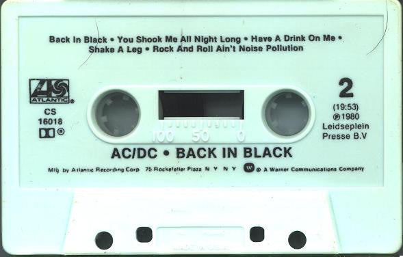 AC/DC : Back In Black (Cass, Album)