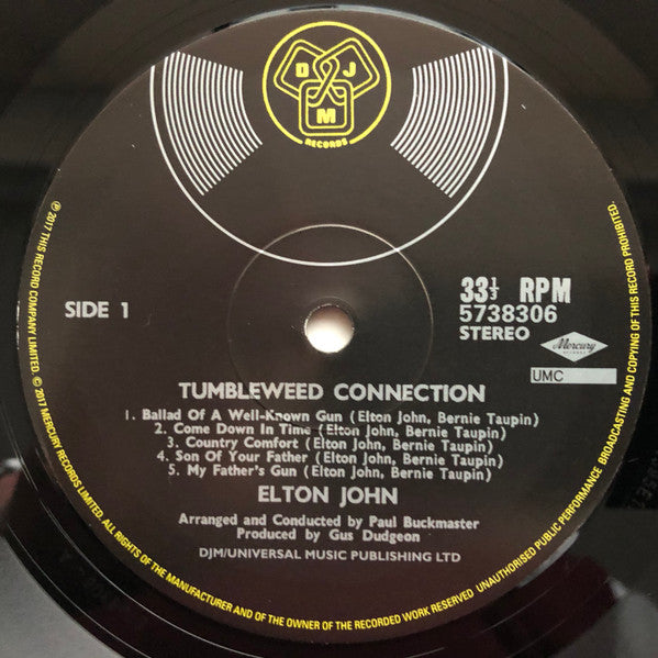 Elton John : Tumbleweed Connection (LP, Album, RE, RM, Gat)
