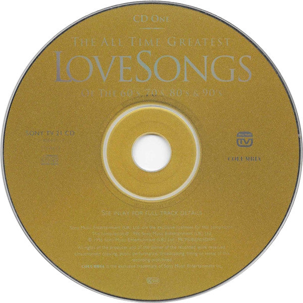 Various : The All Time Greatest Love Songs Of The 60's, 70's, 80's & 90's (2xCD, Comp)
