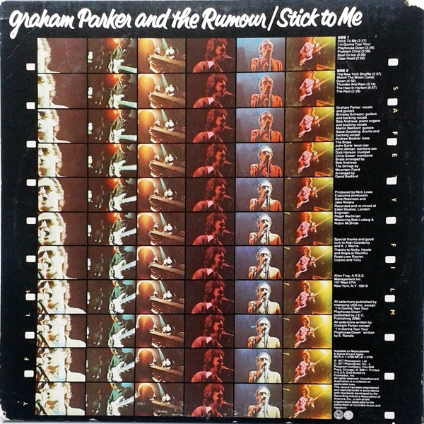 Graham Parker And The Rumour : Stick To Me (LP, Album)