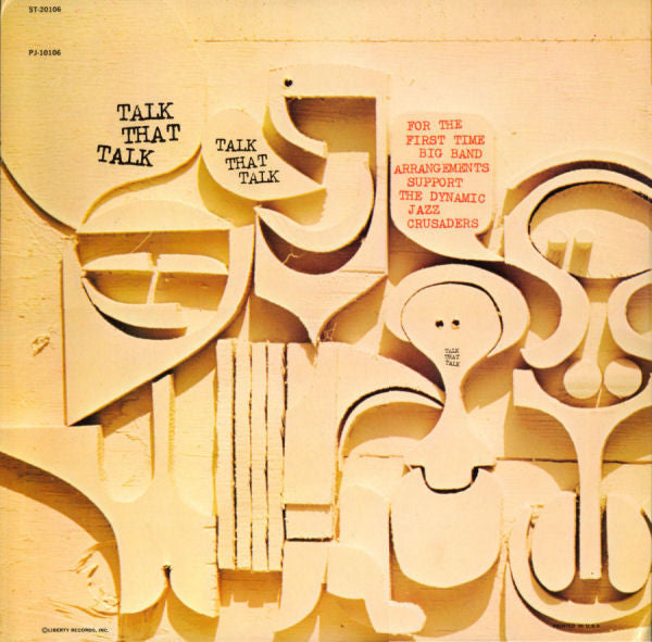 The Crusaders : Talk That Talk (LP, Album, Ind)