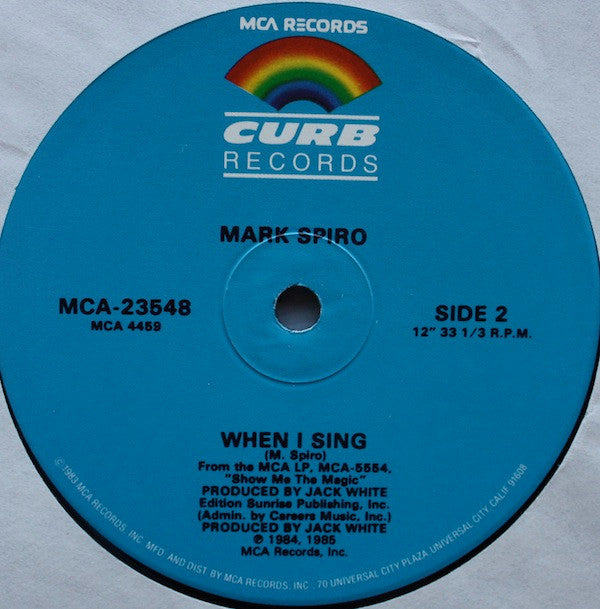 Mark Spiro : One For You, One For Me (12")