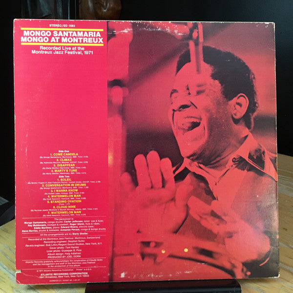Mongo Santamaria : Mongo At Montreux (LP, Album, RI)