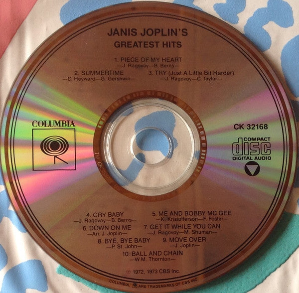 Janis Joplin : Janis Joplin's Greatest Hits (CD, Comp, RE, Pit)