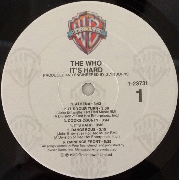 The Who : It's Hard (LP, Album, RP, Spe)