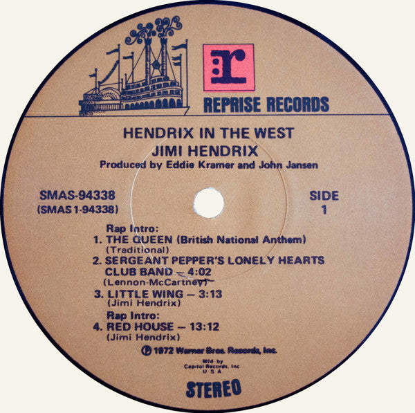 Jimi Hendrix : Hendrix In The West (LP, Album, Club, Gat)