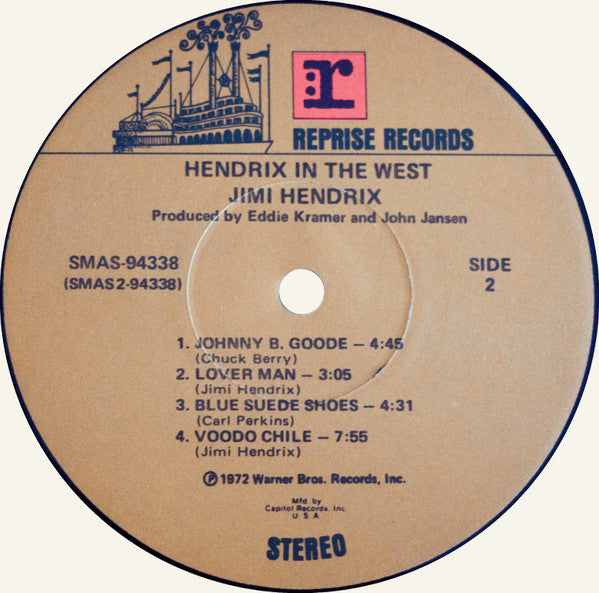 Jimi Hendrix : Hendrix In The West (LP, Album, Club, Gat)