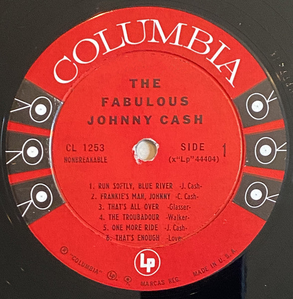 Johnny Cash : The Fabulous Johnny Cash (LP, Album, Mono, Ter)