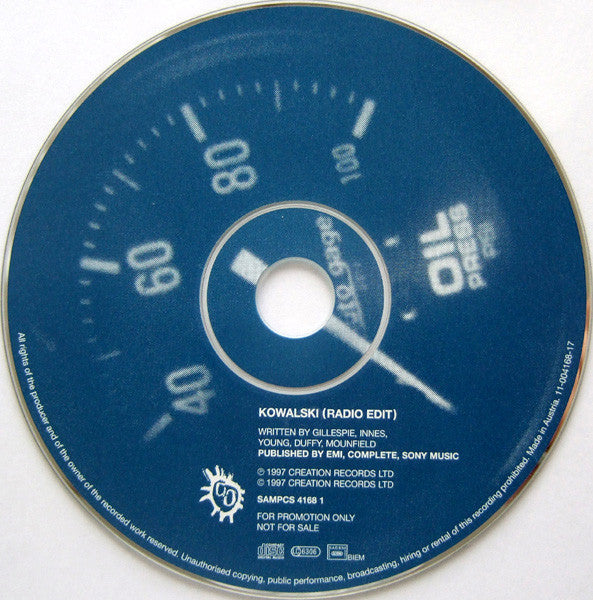 Primal Scream : Kowalski (CD, Single, Promo)
