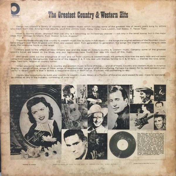 Unknown Artist : A Tribute To Hank Williams (LP, Album, Comp)