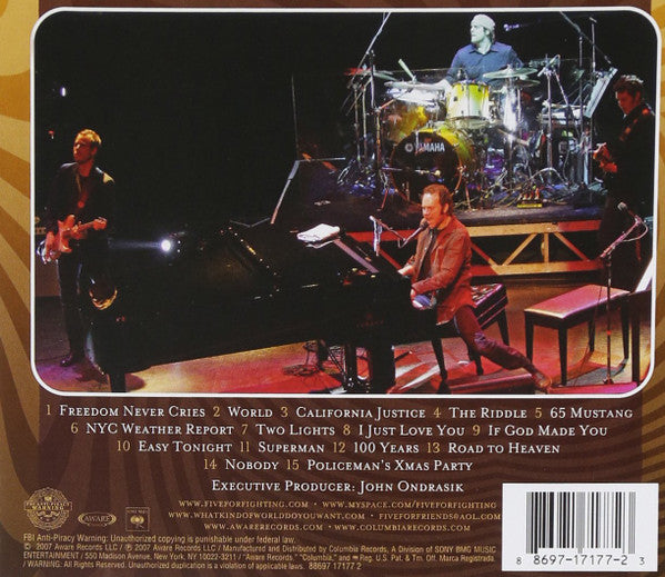 Five For Fighting : Live (CD, Album)