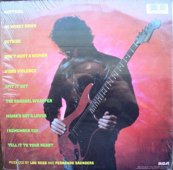 Lou Reed : Mistrial (LP, Album, Ind)