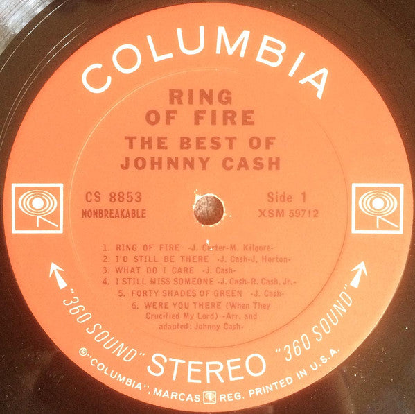 Johnny Cash : Ring Of Fire (The Best Of Johnny Cash) (LP, Comp, RE)