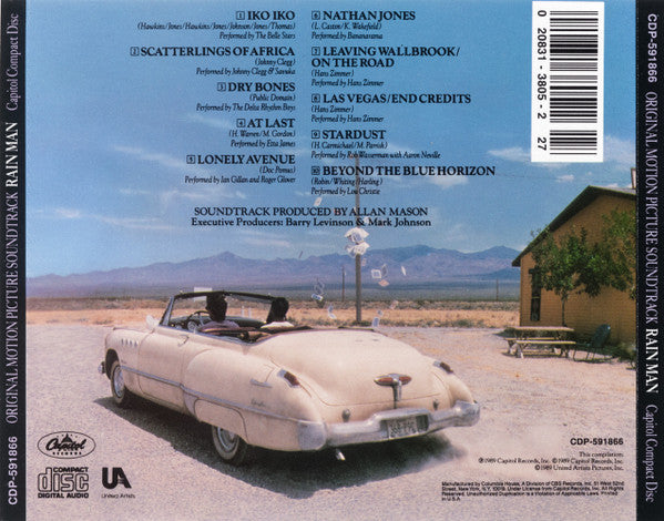 Various : Rain Man (Original Motion Picture Soundtrack) (CD, Comp, Club)