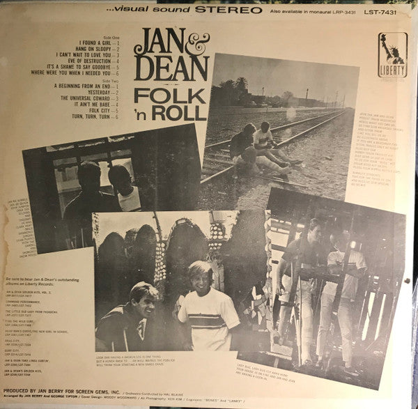 Jan & Dean : Folk 'N Roll (LP, Album)