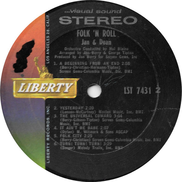 Jan & Dean : Folk 'N Roll (LP, Album)