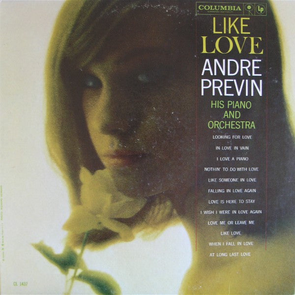 André Previn : Like Love (LP, Album, Mono)