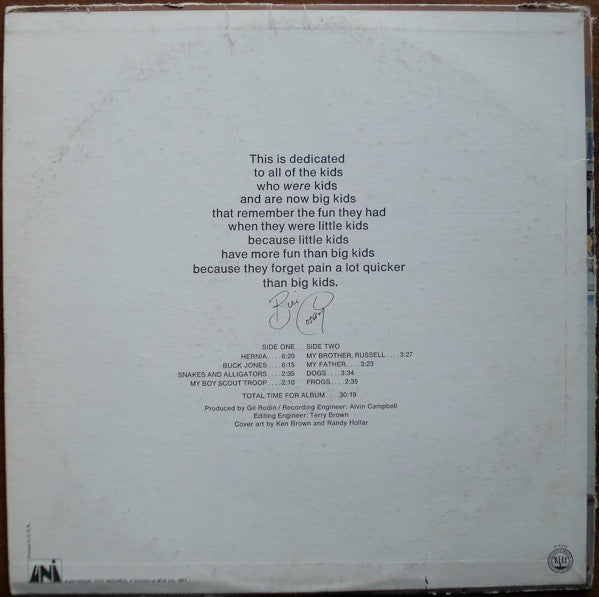 Bill Cosby : When I Was A Kid (LP, Album, Pin)