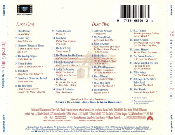Various : Forrest Gump (The Soundtrack) (2xCD, Comp, RP)