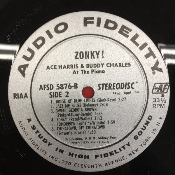 Buddy Charles & Ace Harris : Zonky! (LP, Album)