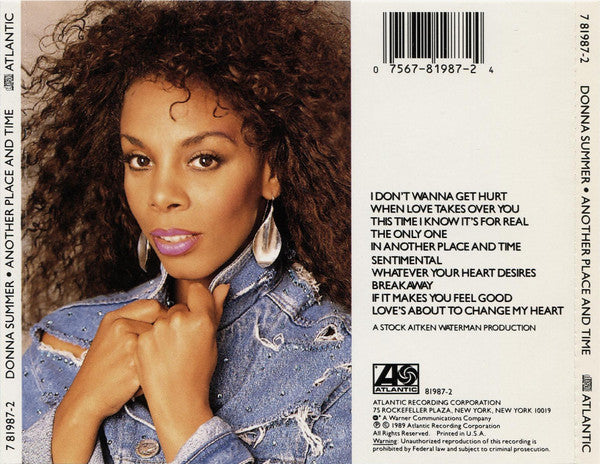 Donna Summer : Another Place And Time (CD, Album, RE)