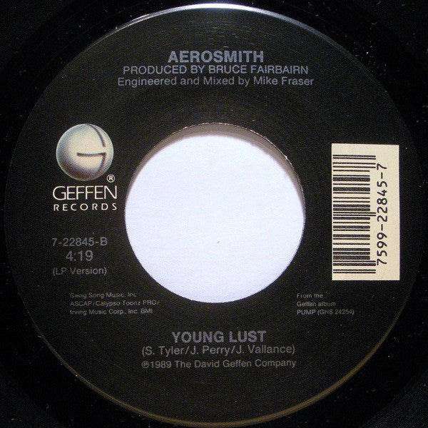 Aerosmith : Love In An Elevator (7", Single, Com)