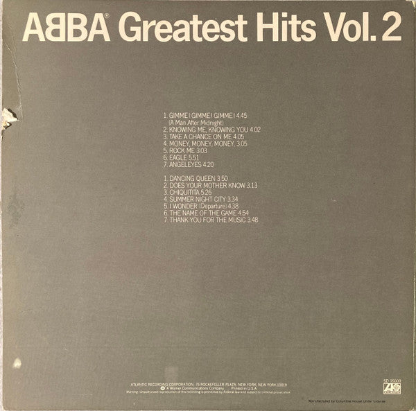 ABBA : Greatest Hits Vol. 2 (LP, Comp, Club, SP)