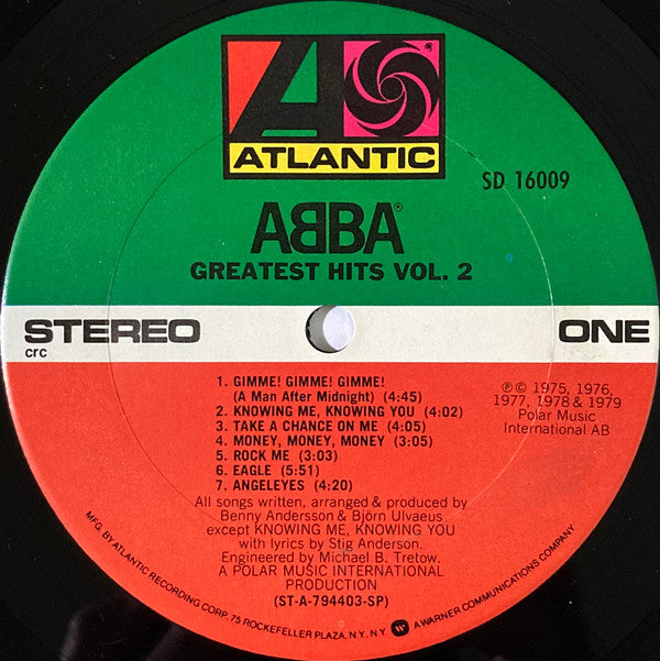 ABBA : Greatest Hits Vol. 2 (LP, Comp, Club, SP)