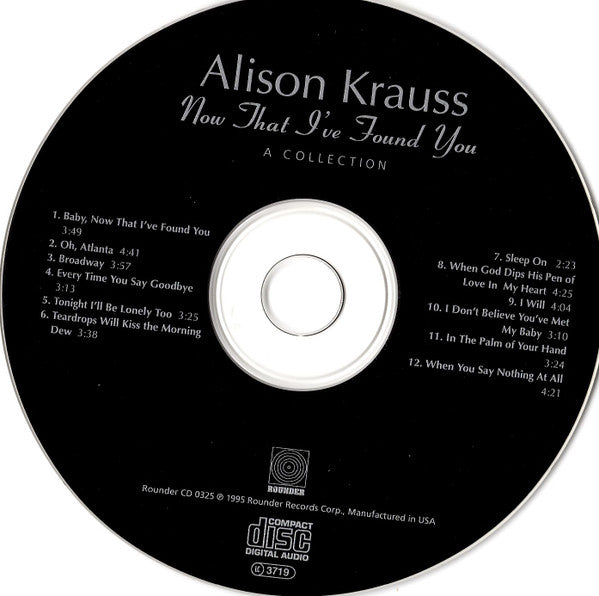 Alison Krauss : Now That I've Found You: A Collection (CD, Comp)