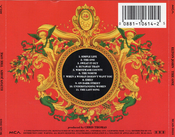 Elton John : The One (CD, Album, RE)