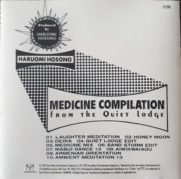 Haruomi Hosono : Medicine Compilation From The Quiet Lodge (CD, Album)