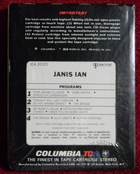 Janis Ian : Janis Ian (8-Trk, Album)