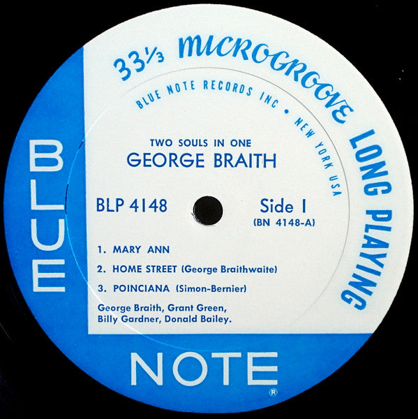 George Braith : Two Souls In One (LP, Album, Mono)