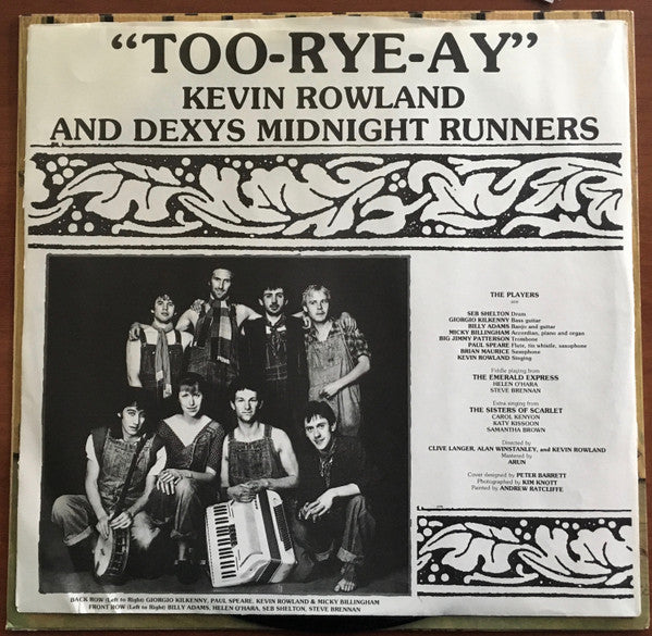 Kevin Rowland & Dexys Midnight Runners : Too-Rye-Ay (LP, Album, Club)
