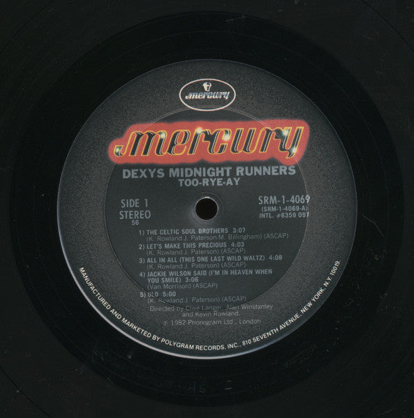 Kevin Rowland & Dexys Midnight Runners : Too-Rye-Ay (LP, Album, Club)