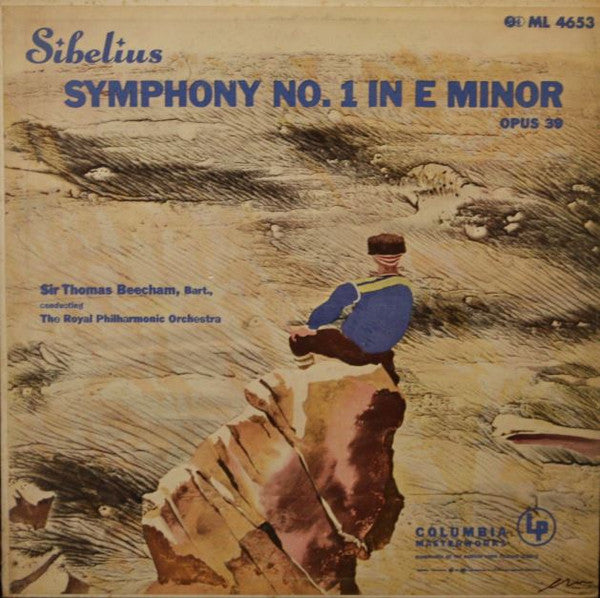 Sibelius* / Royal Philharmonic Orchestra, Sir Thomas Beecham : Symphony No. 1 In E Minor, Opus 39 (LP, Mono, RE)