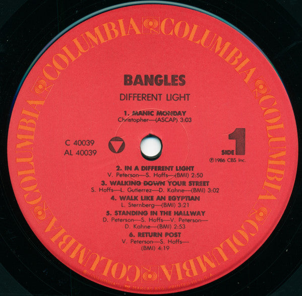Bangles : Different Light (LP, Album, RCA)