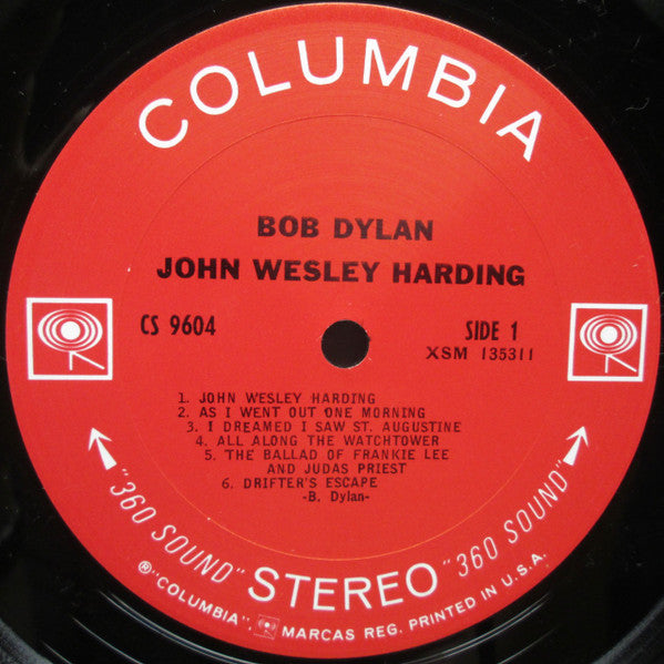 Bob Dylan : John Wesley Harding (LP, Album, Ter)