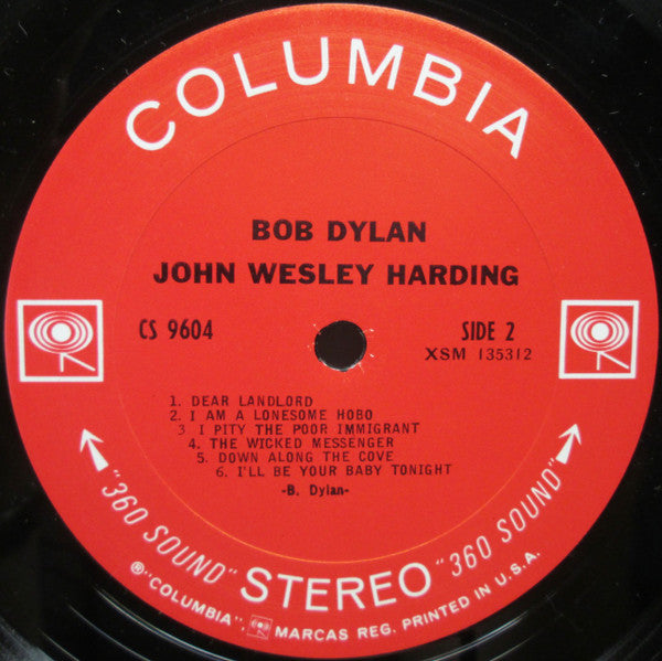 Bob Dylan : John Wesley Harding (LP, Album, Ter)