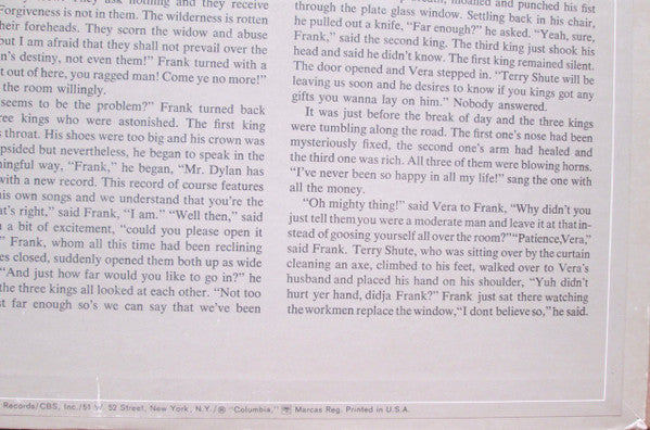 Bob Dylan : John Wesley Harding (LP, Album, Ter)