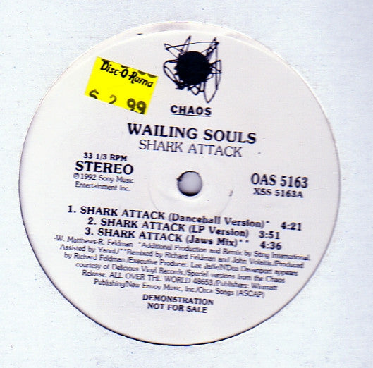 Wailing Souls : Shark Attack (12", Promo)