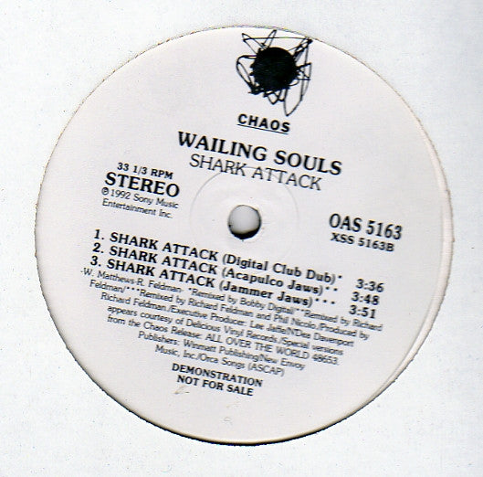Wailing Souls : Shark Attack (12", Promo)