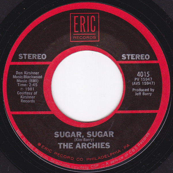 The Archies / Albert Hammond : Sugar, Sugar / It Never Rains In Southern California (7", Single, Styrene)
