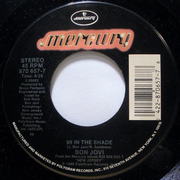 Bon Jovi : Bad Medicine (7", Single, Spe)