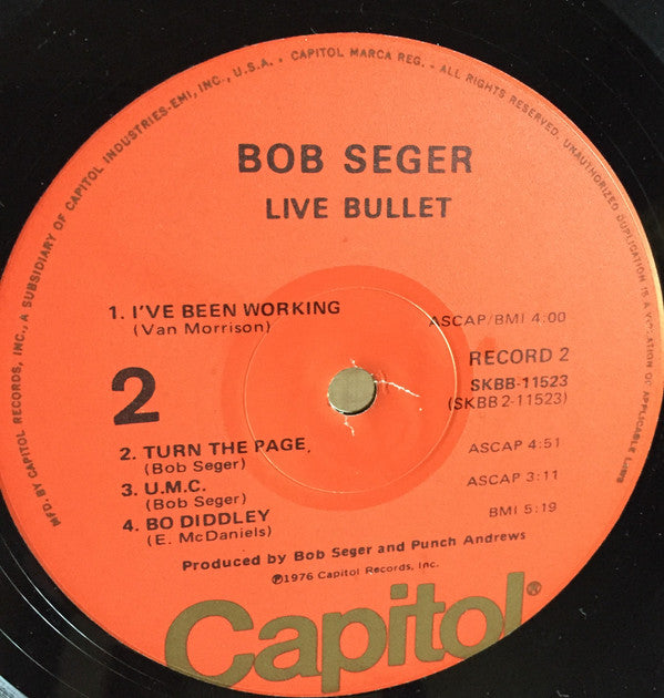 Bob Seger And The Silver Bullet Band : Live Bullet (2xLP, Album, Jac)