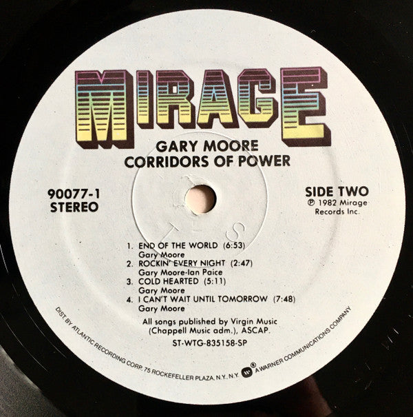 Gary Moore : Corridors Of Power (LP, Album, SP )
