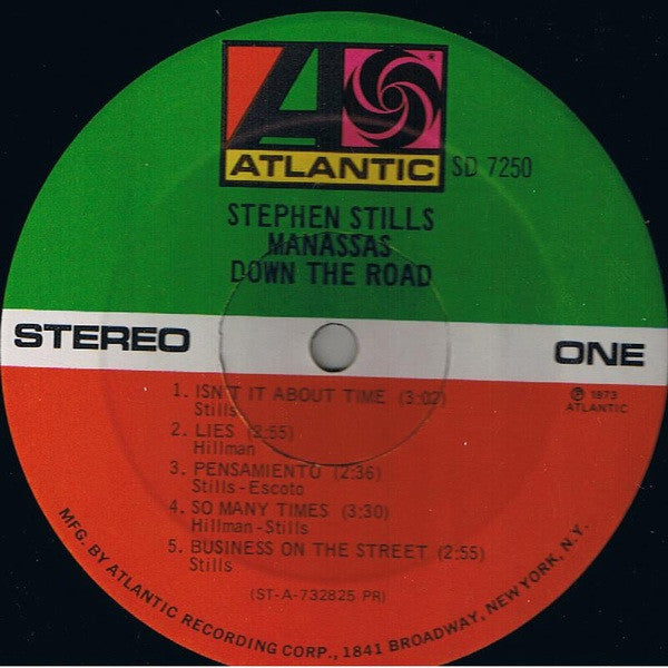 Stephen Stills / Manassas : Down The Road (LP, Album, PR )