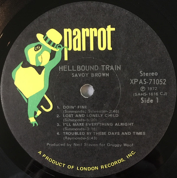 Savoy Brown : Hellbound Train (LP, Album, Jac)