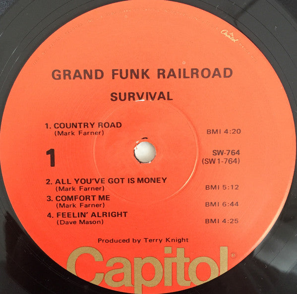 Grand Funk Railroad : Survival (LP, Album, RE, Win)